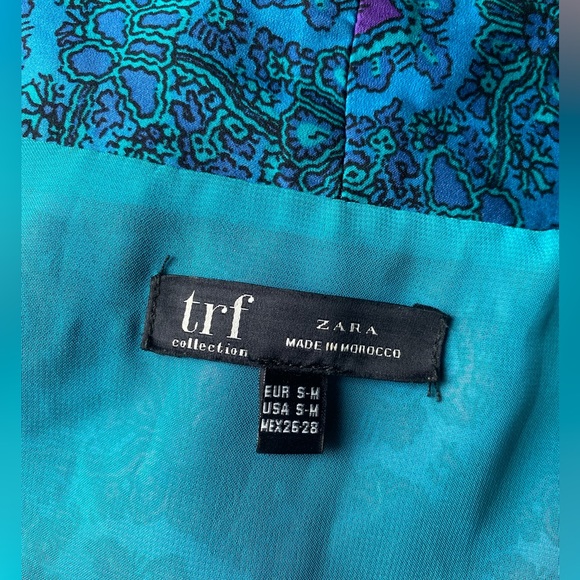 Zara TRF Multicolor Abstract Print Open Kimono - Picture 8 of 8